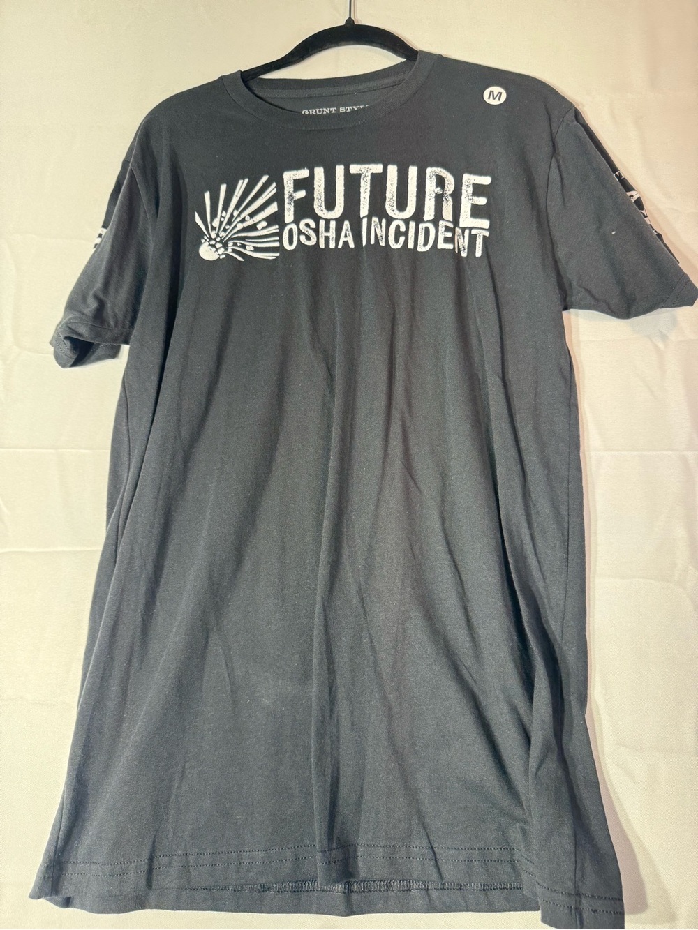 New Grunt Style Medium Black "Future OSHA Incident" Graphic Tee